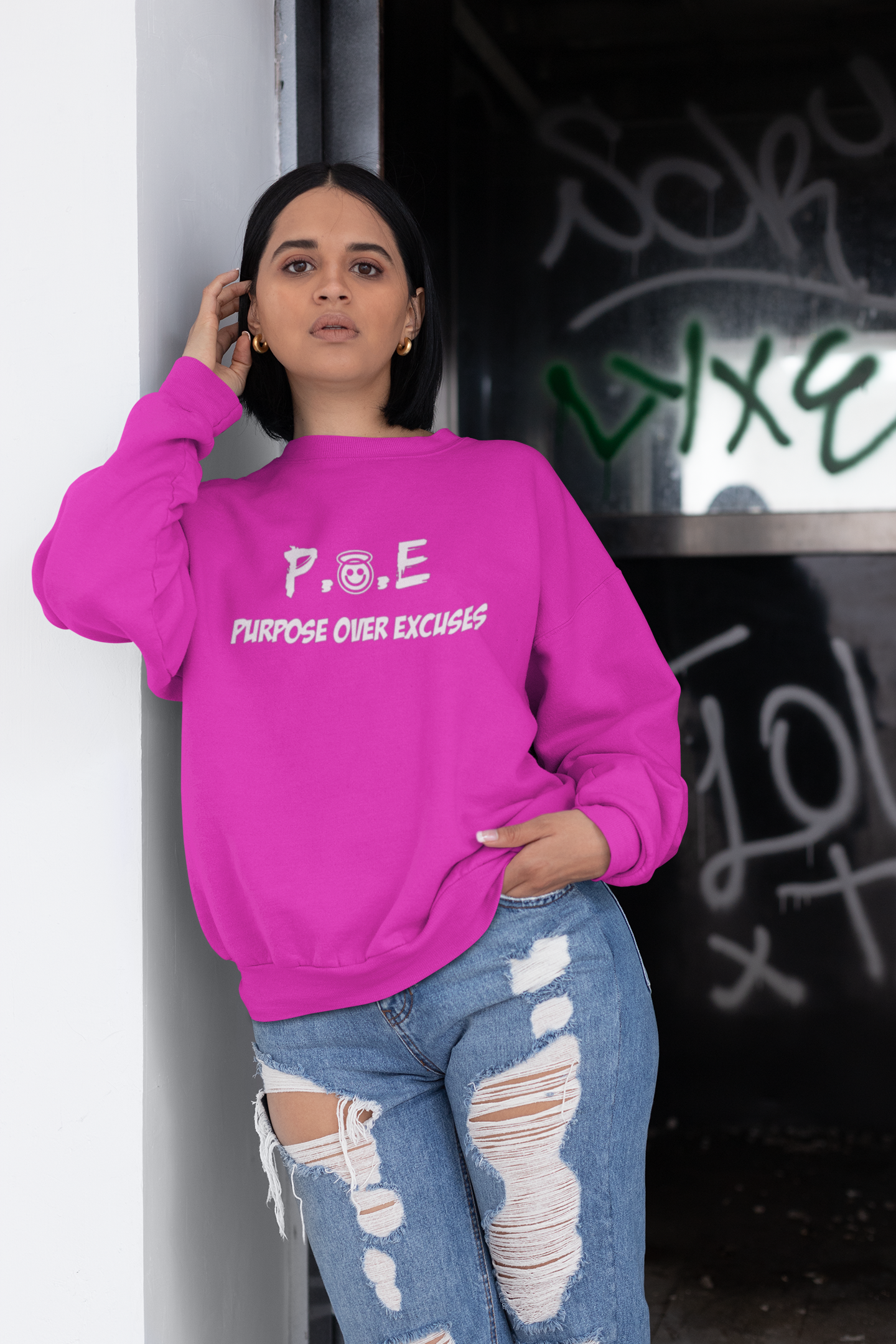 P.O.E Sweatshirt Helicona Pink Classic