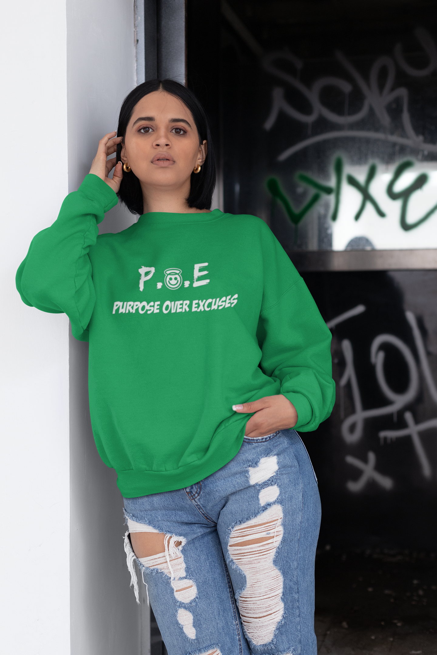P.O.E Sweatshirt Irish Green Classic