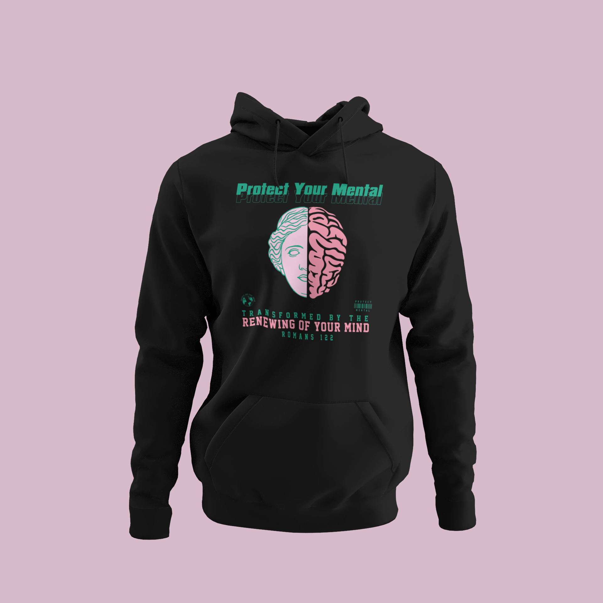 P.Y.M Pink Dolphin Hoodie Adult Black (special)