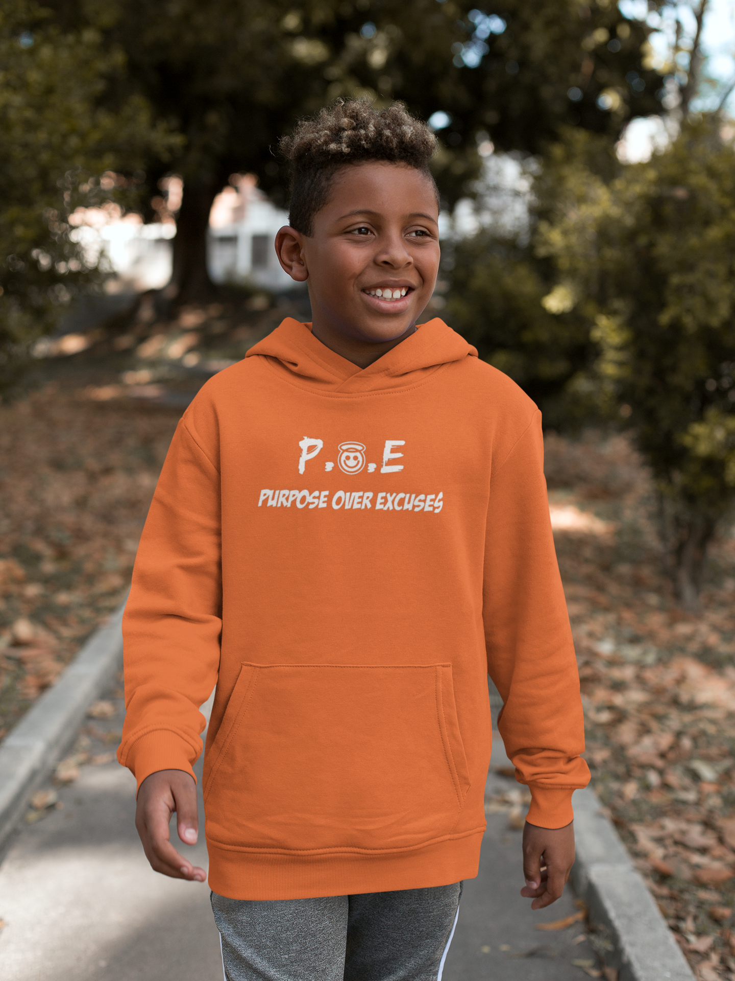 P.O.E YOUTH HOODIE ORANGE