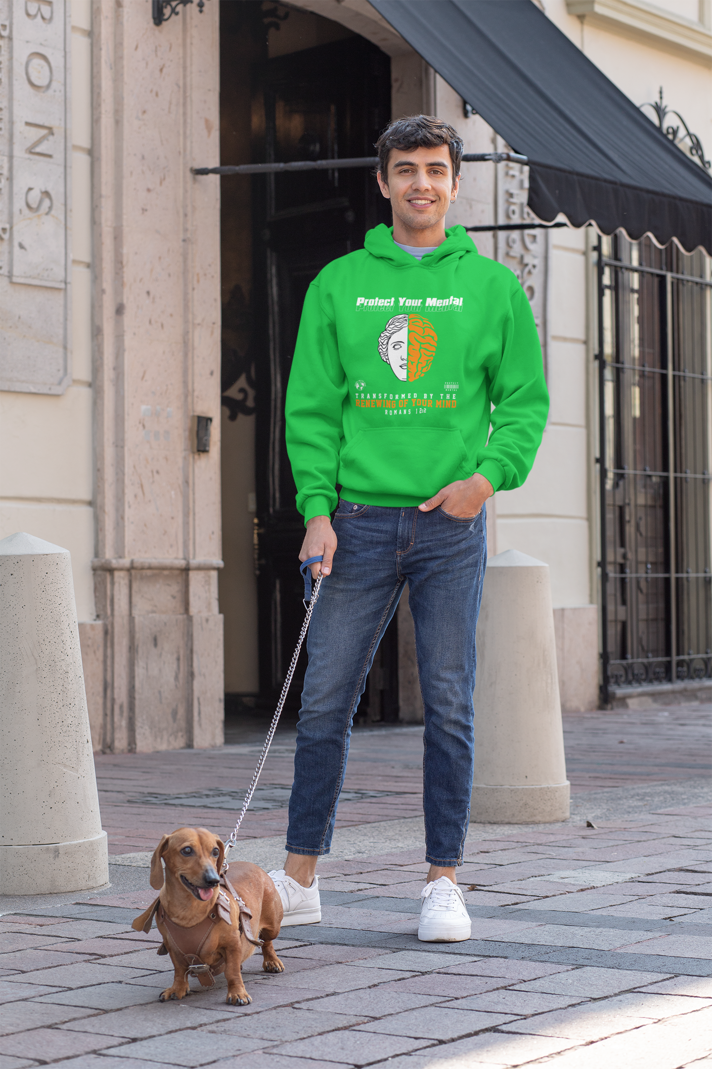 PROTECT YOUR MENTAL ADULT HOODIE IRISH GREEN