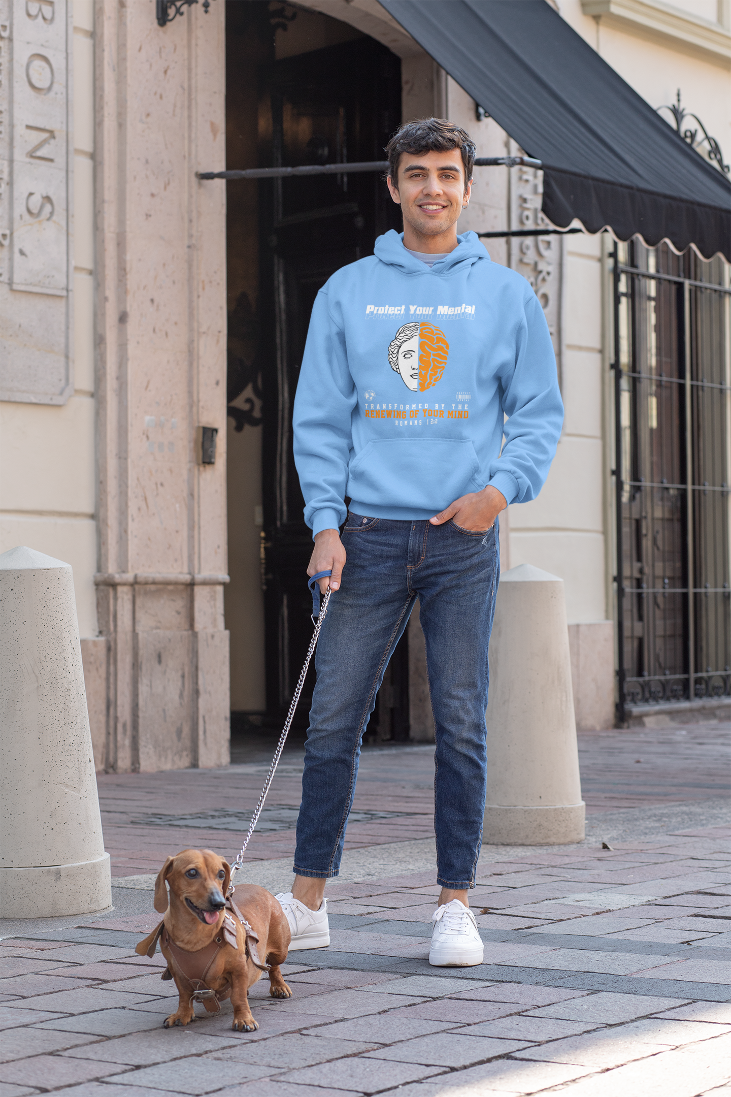 PROTECT YOUR MENTAL ADULT HOODIE CAROLINA BLUE
