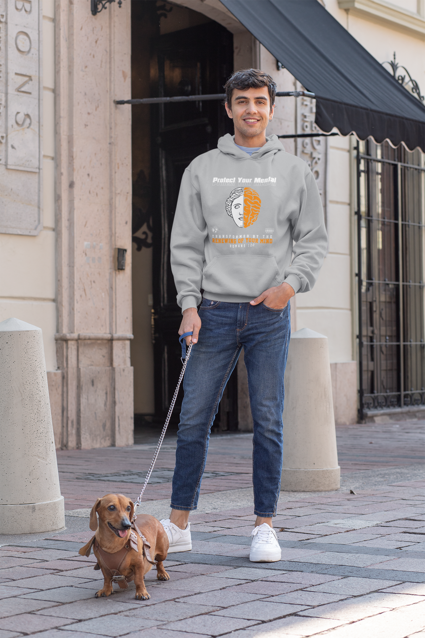 PROTECT YOUR MENTAL ADULT HOODIE SPORT GREY