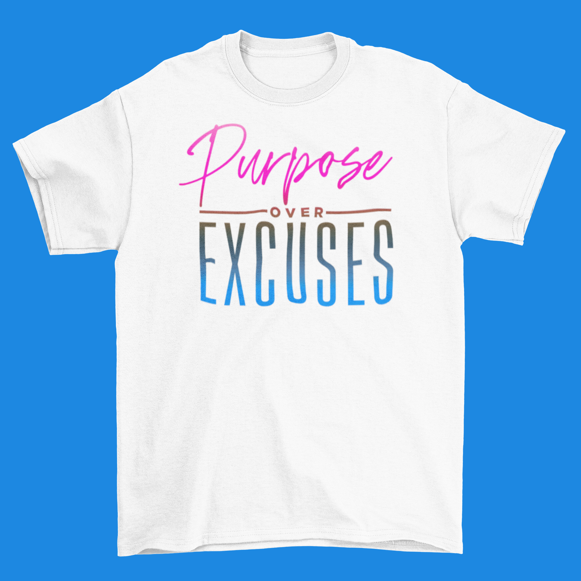 Purpose Over Excuses Youth Vegas T-shirt White (special)