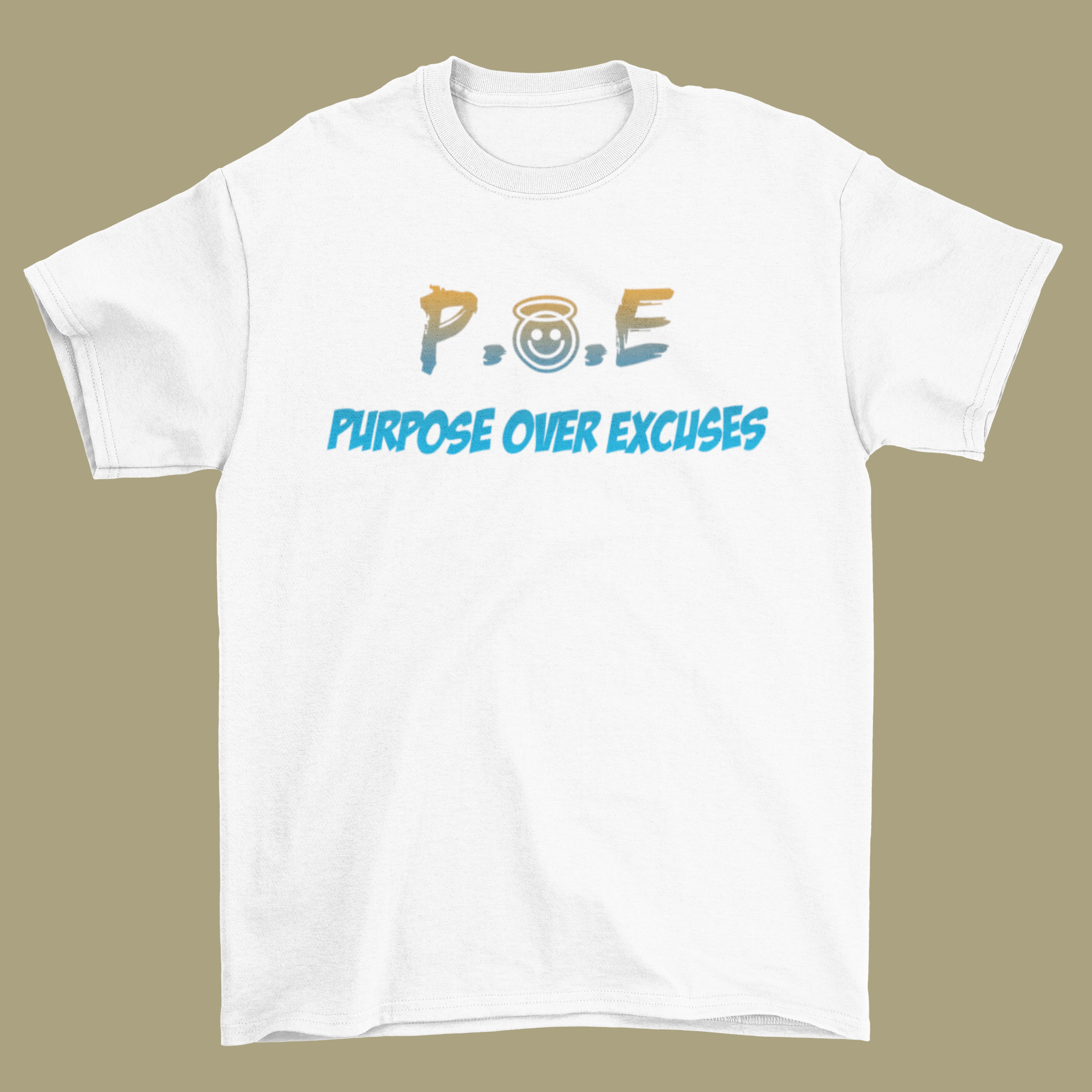 P.O.E Youth Blue Bear T-Shirt Adult White (special)