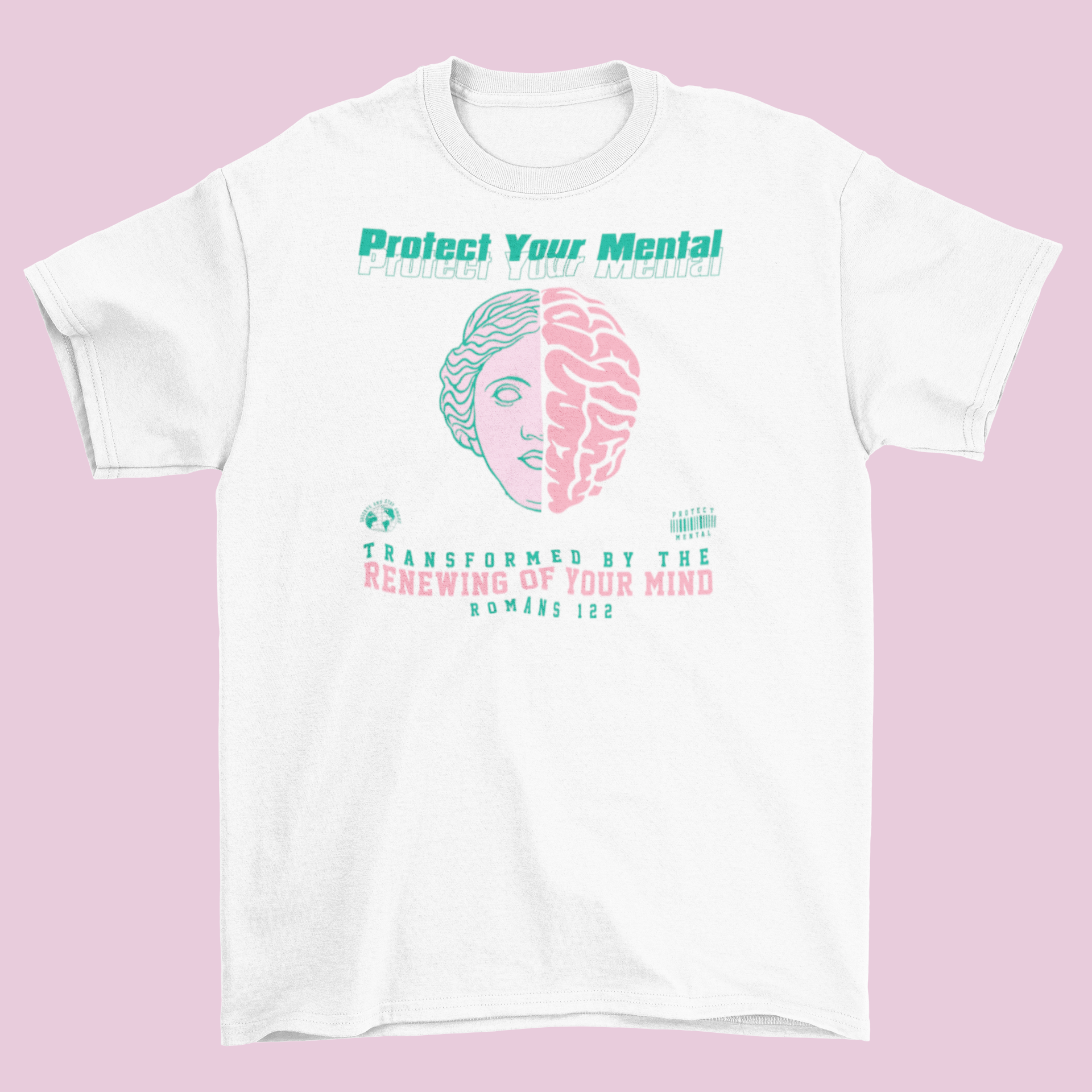 P.Y.M Youth Pink Dolphin T-Shirt Adult White (special)