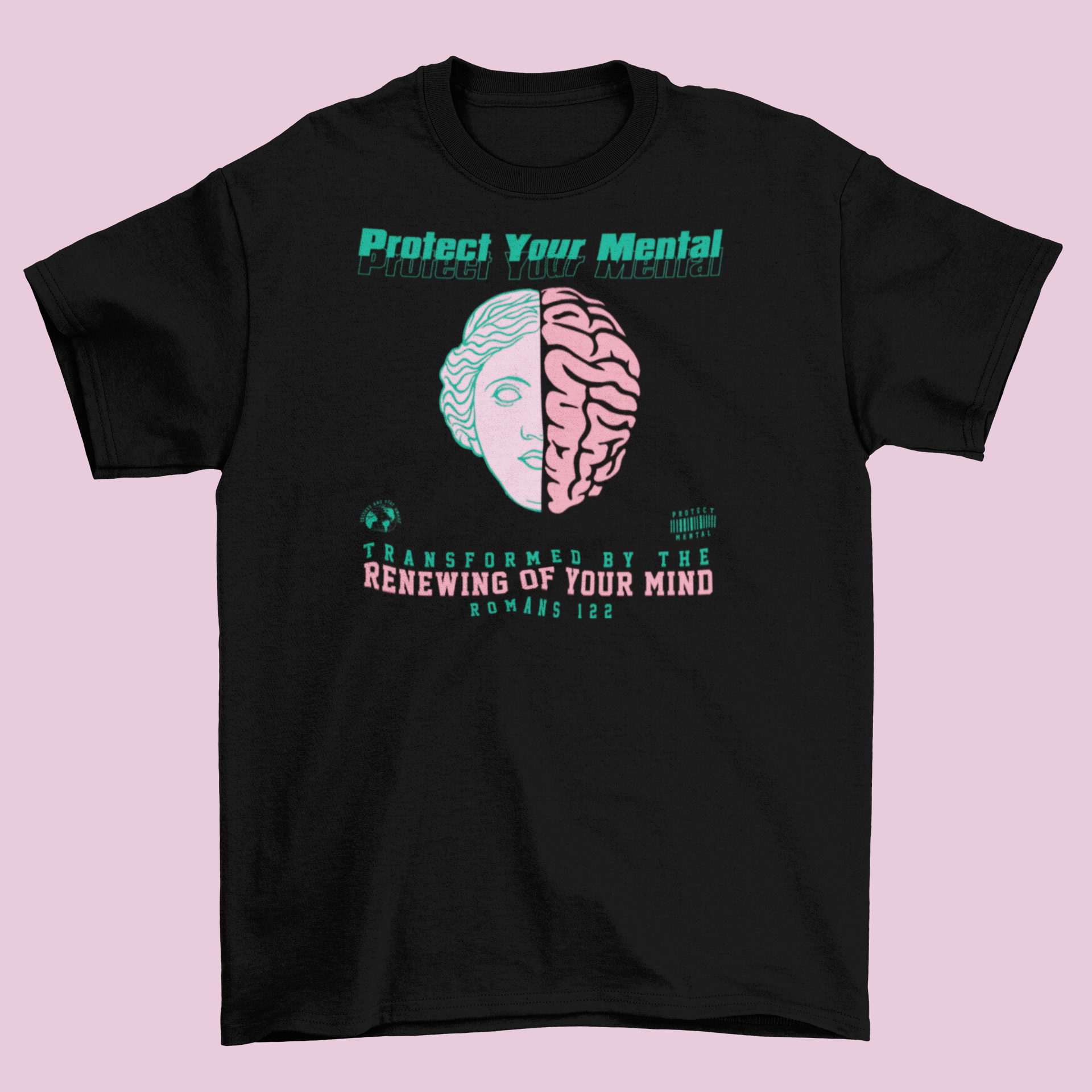 P.Y.M Youth Pink Dolphin T-Shirt Black (special)