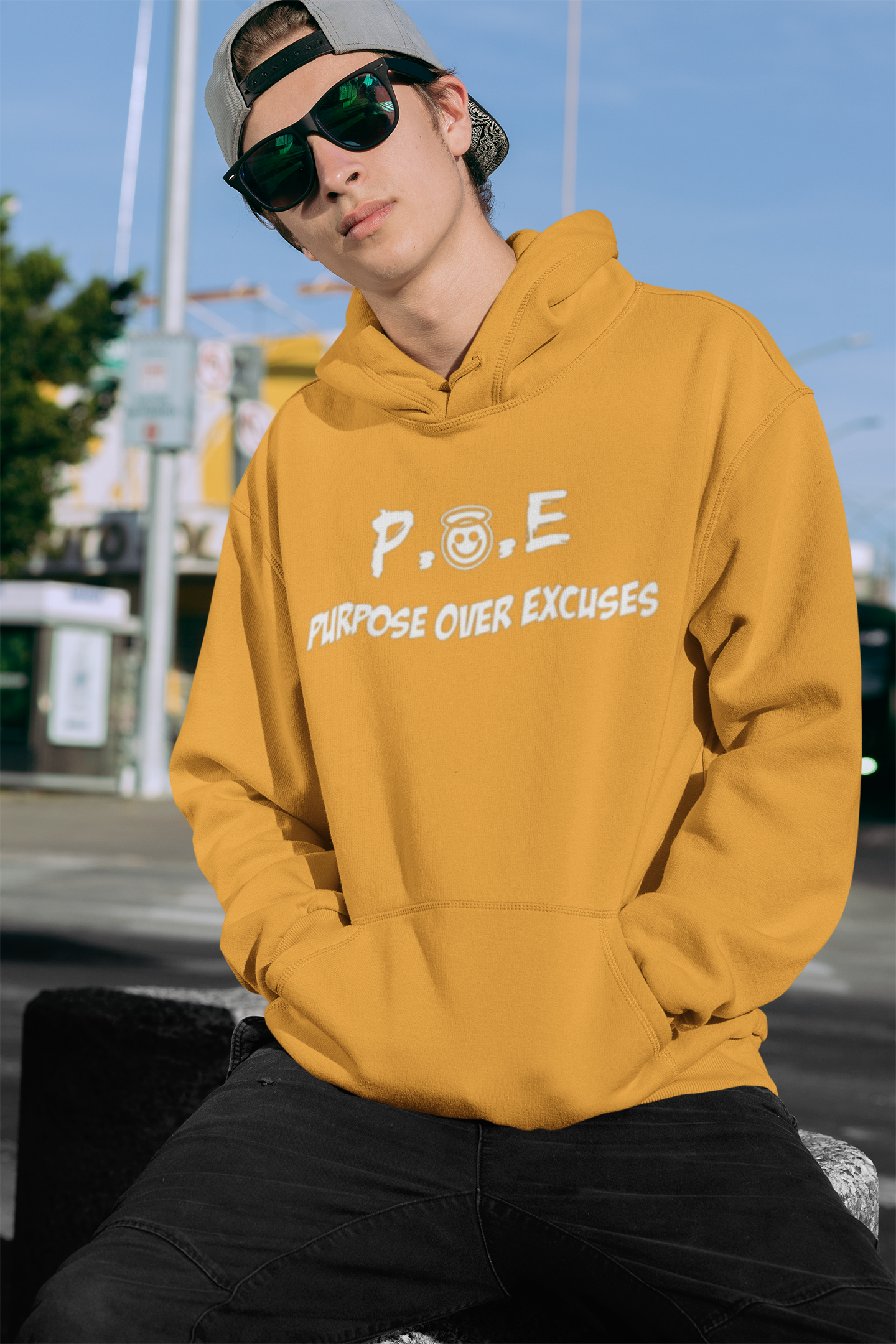 P.O.E Hoodie Gold Classic