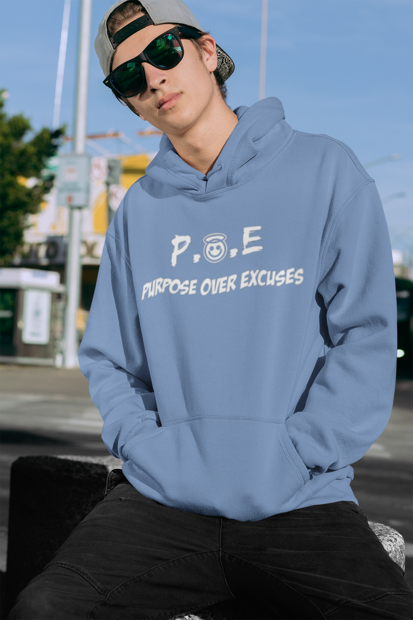 P.O.E Hoodie Carolina Blue Classic