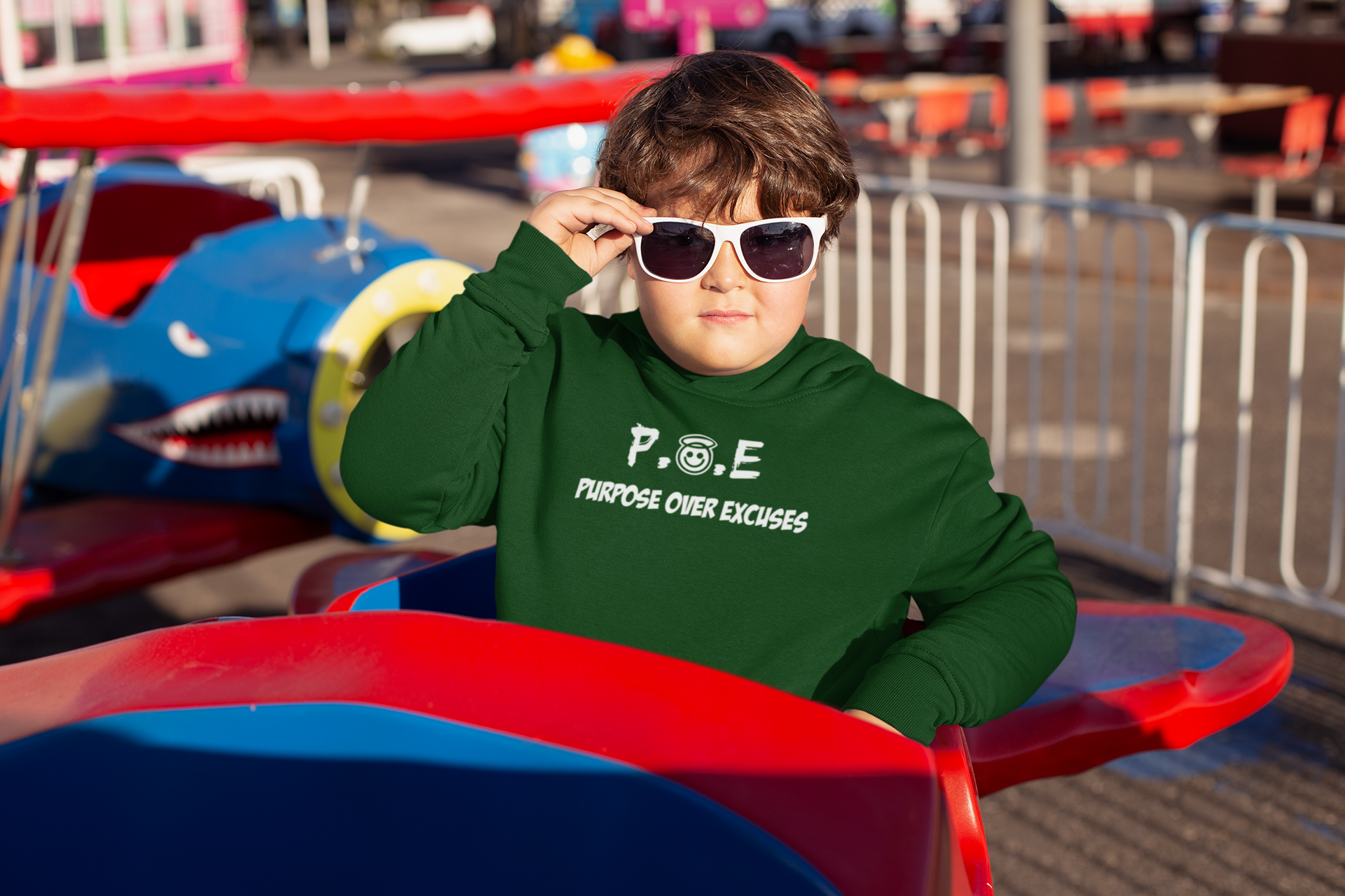 P.O.E YOUTH SWEATSHIRT FOREST GREEN