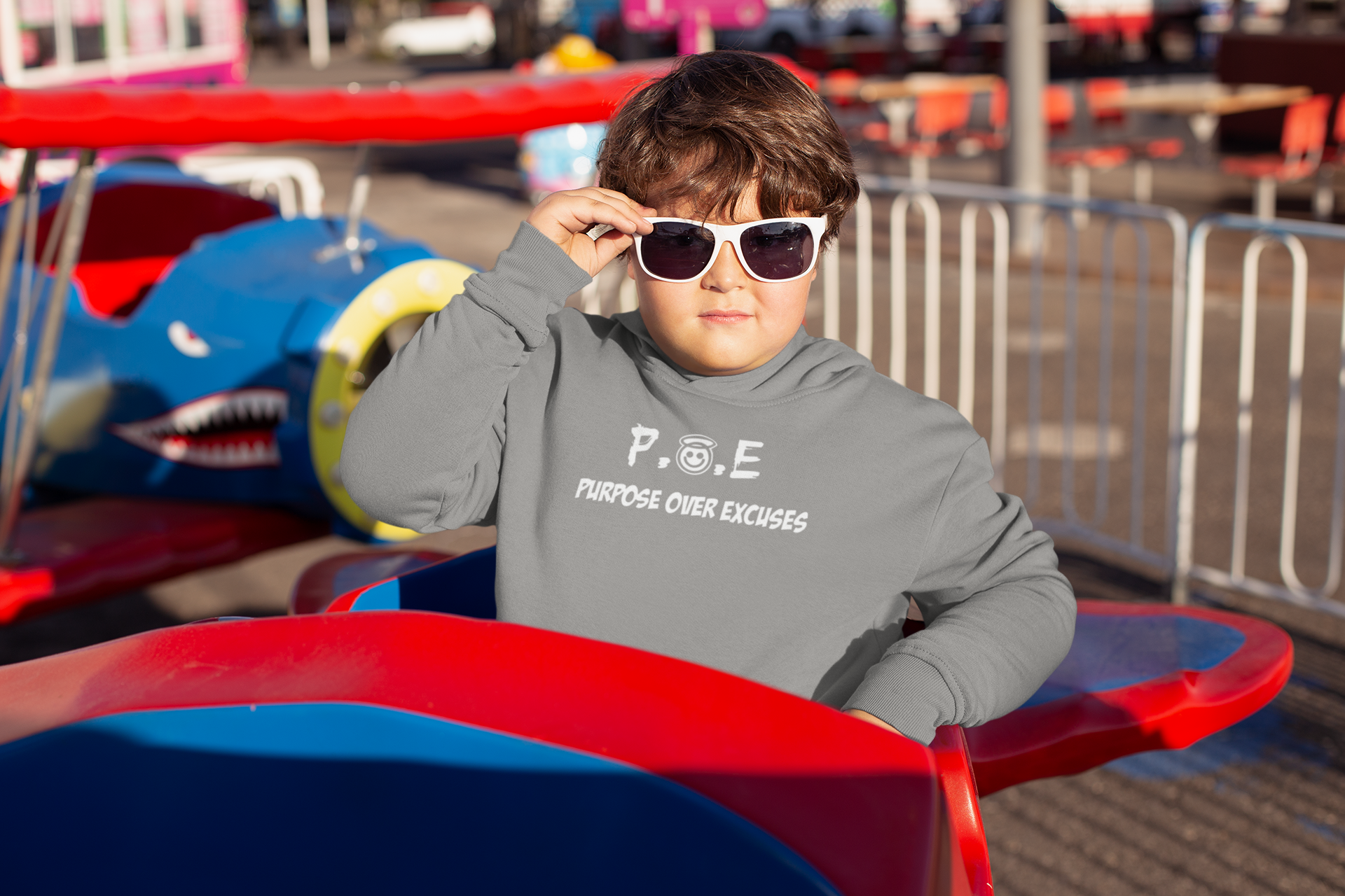 P.O.E YOUTH SWEATSHIRT SPORT GREY