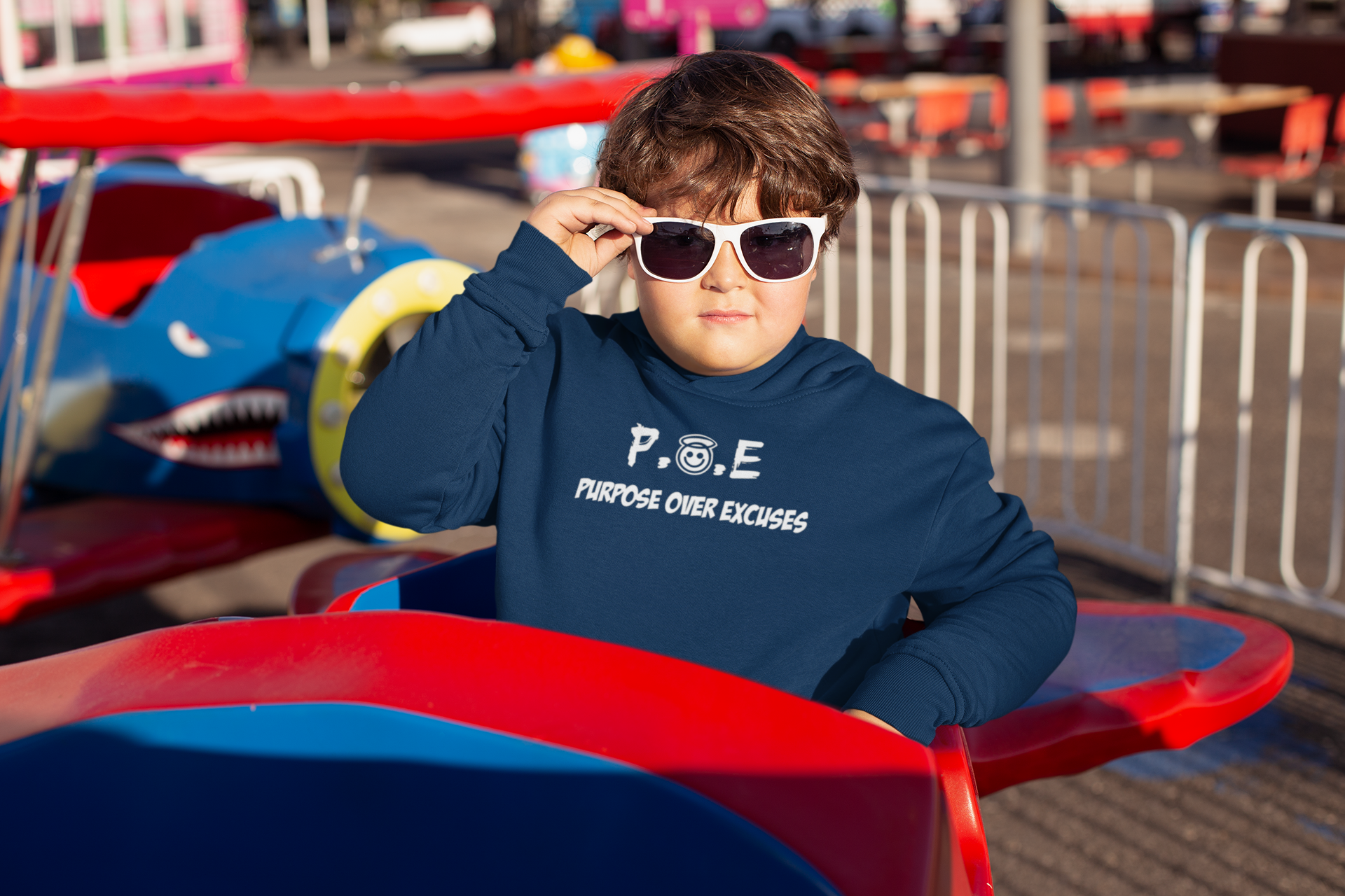 P.O.E YOUTH SWEATSHIRT NAVY BLUE