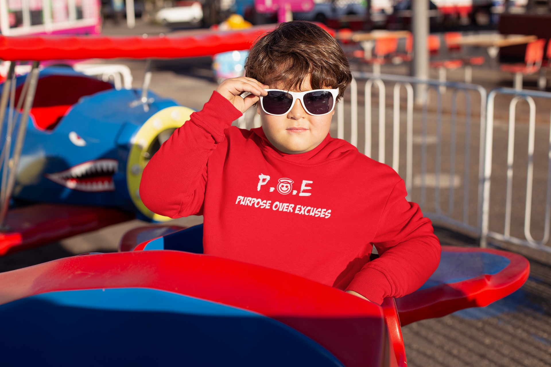 P.O.E YOUTH SWEATSHIRT RED