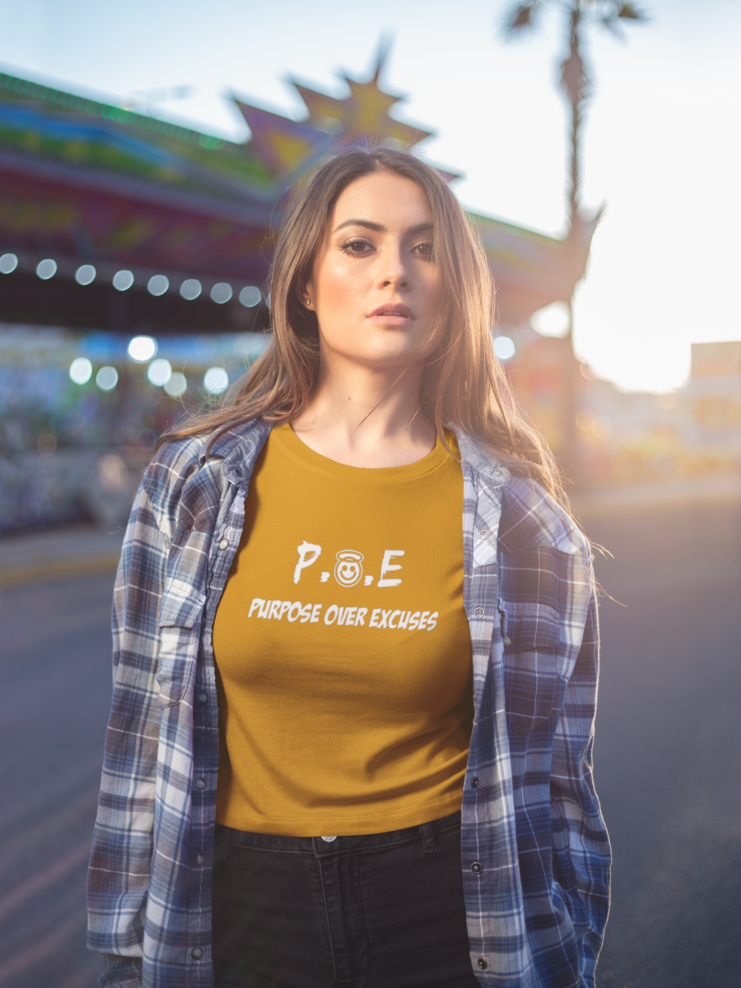 P.O.E ADULT T SHIRT GOLD