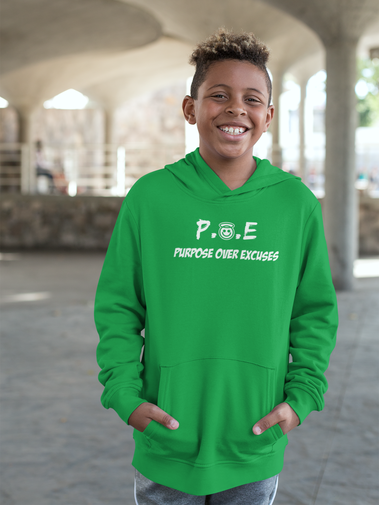 P.O.E YOUTH HOODIE IRISH GREEN