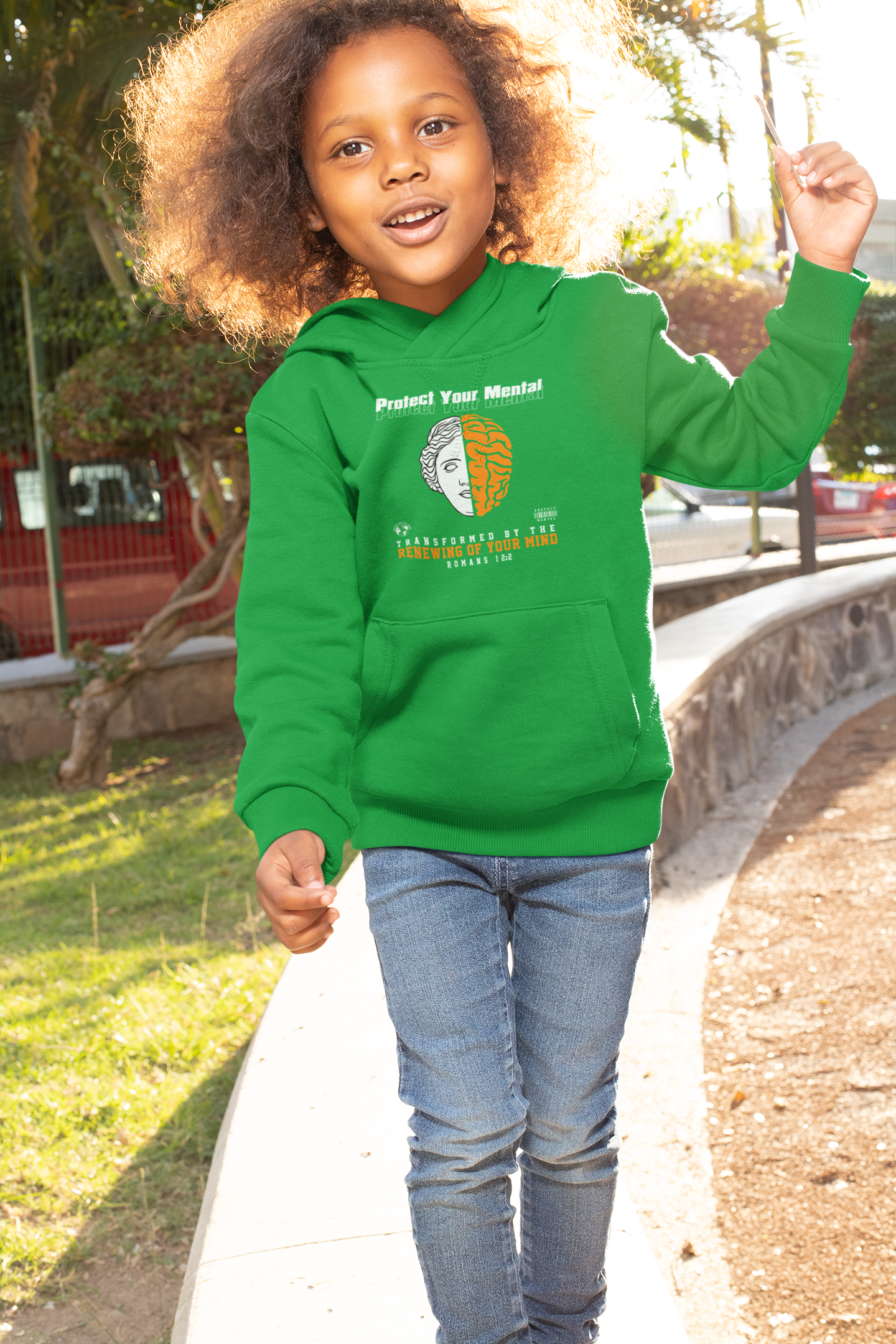 PROTECT YOUR MENTAL YOUTH HOODIE IRISH GREEN