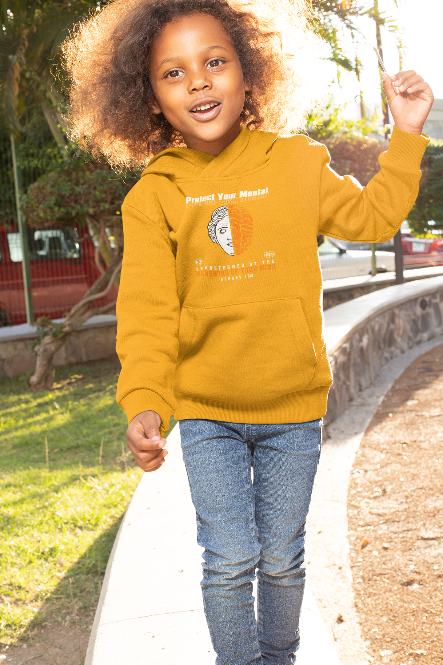 PROTECT YOUR MENTAL YOUTH HOODIE GOLD