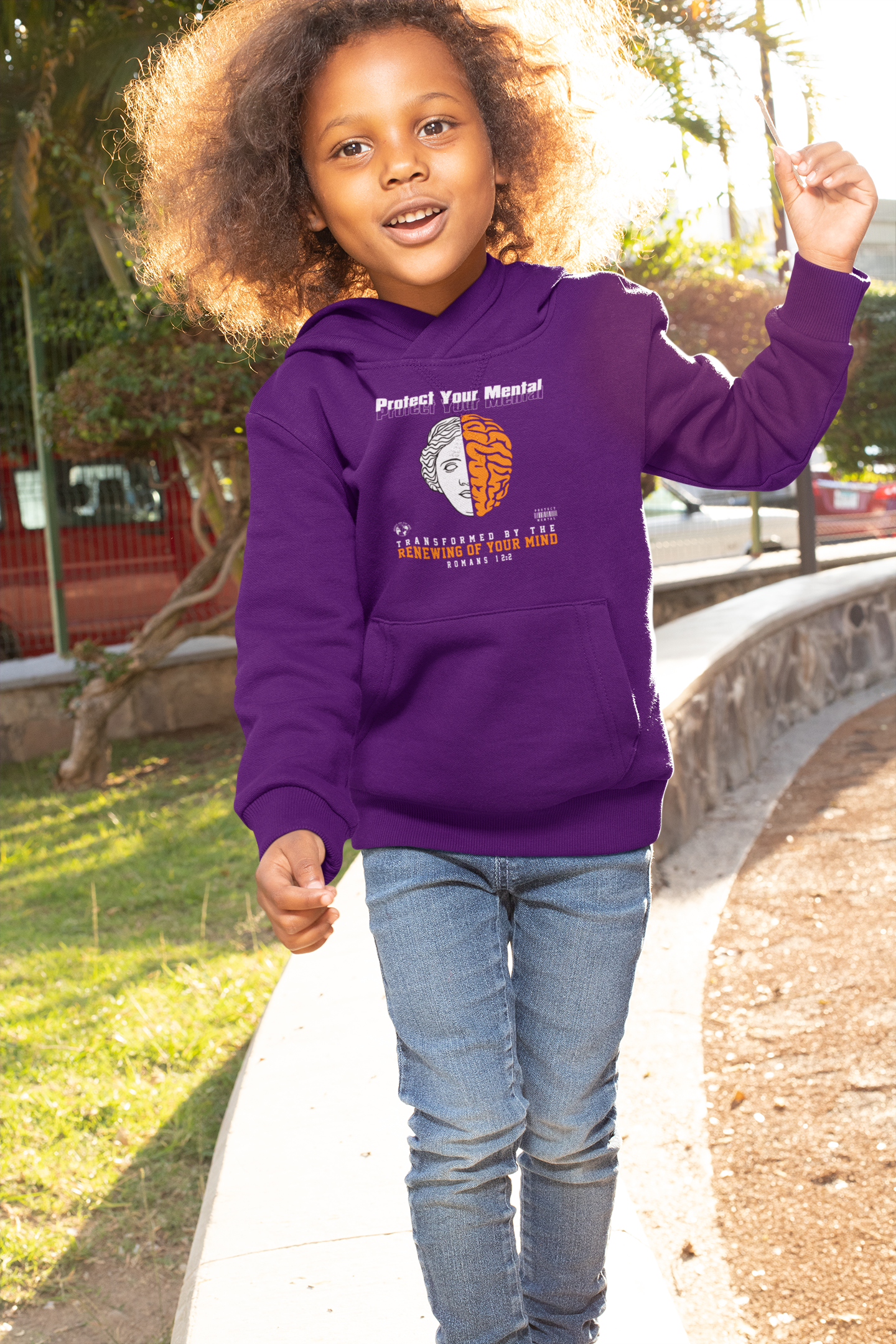 PROTECT YOUR MENTAL YOUTH HOODIE PURPLE