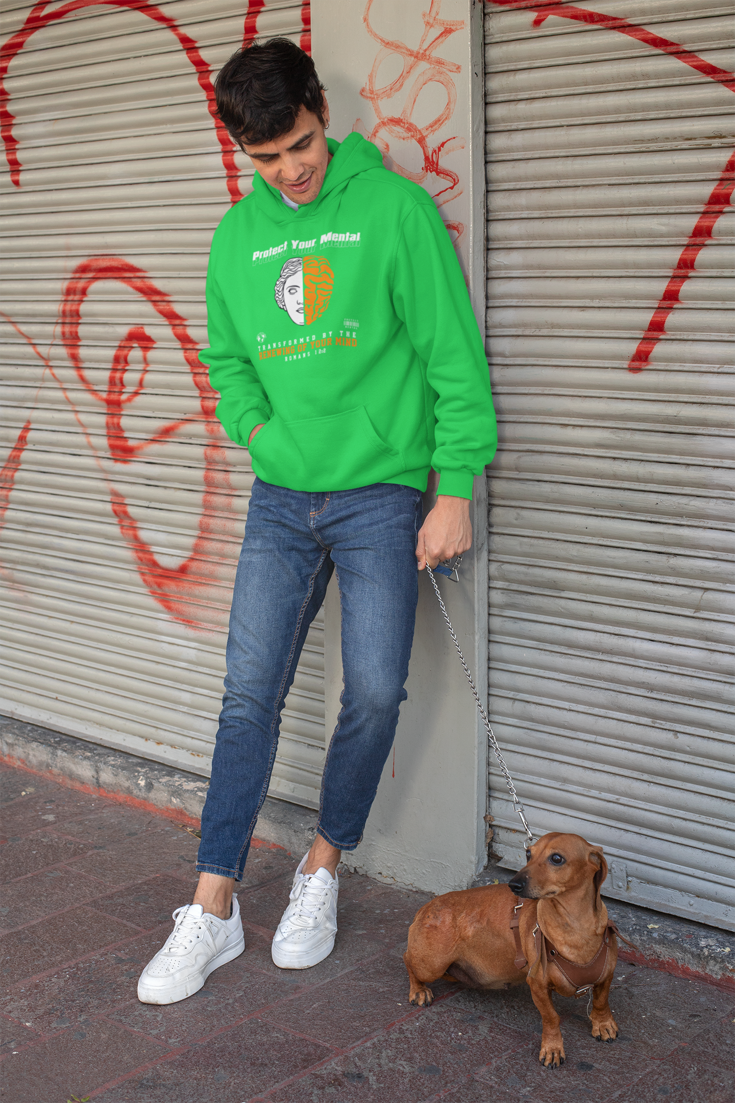 PROTECT YOUR MENTAL ADULT HOODIE IRISH GREEN