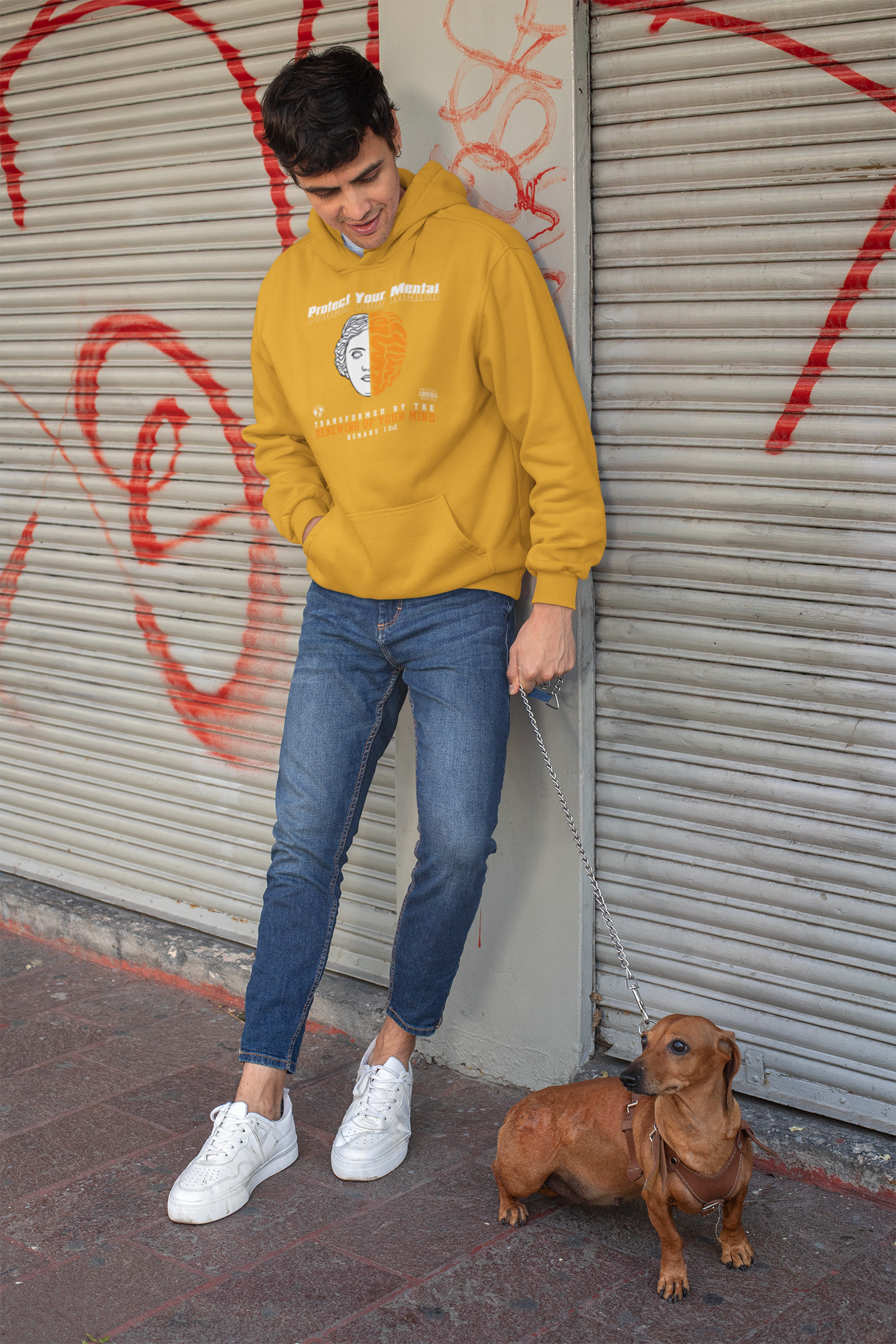 PROTECT YOUR MENTAL ADULT HOODIE GOLD