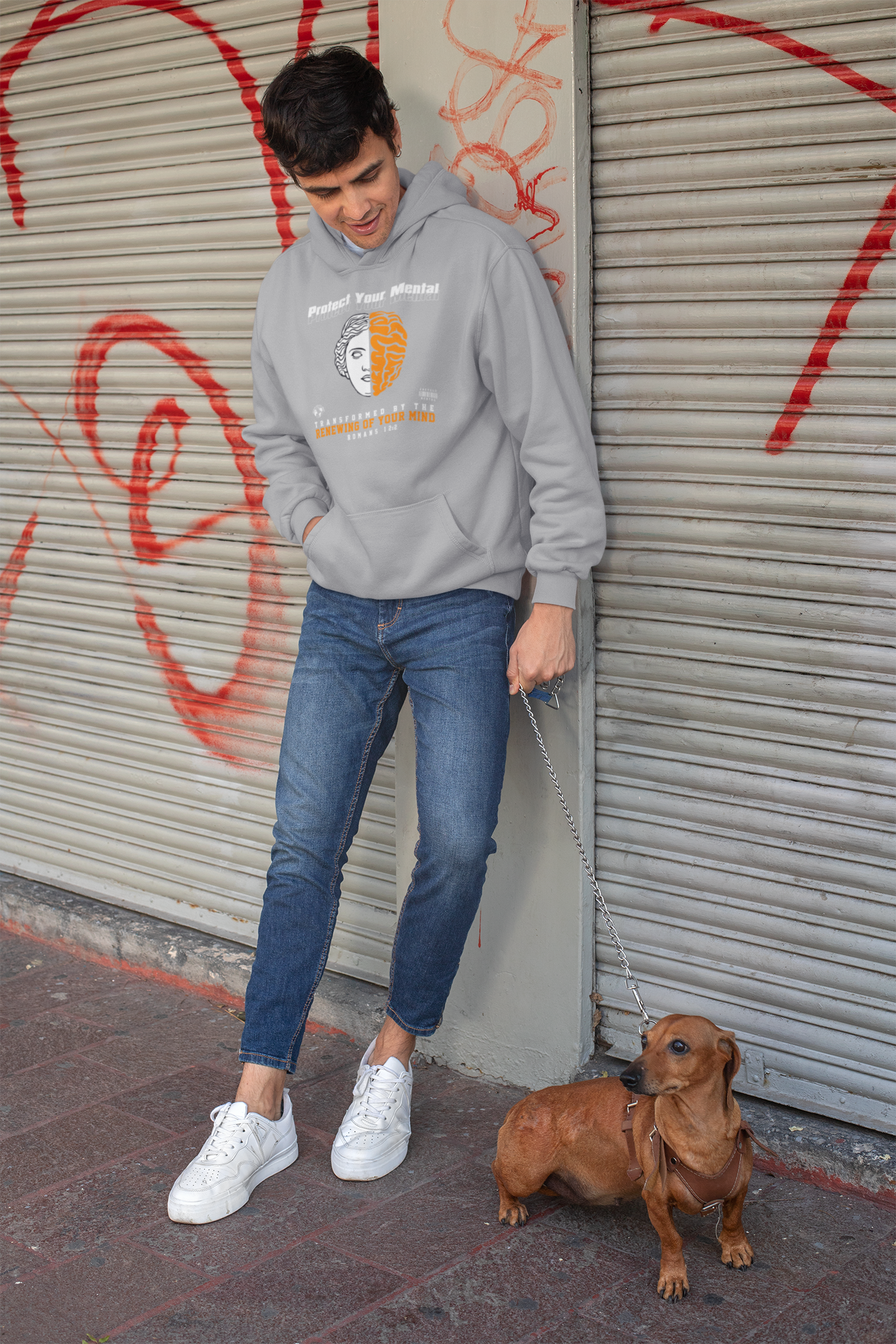 PROTECT YOUR MENTAL ADULT HOODIE SPORT GREY