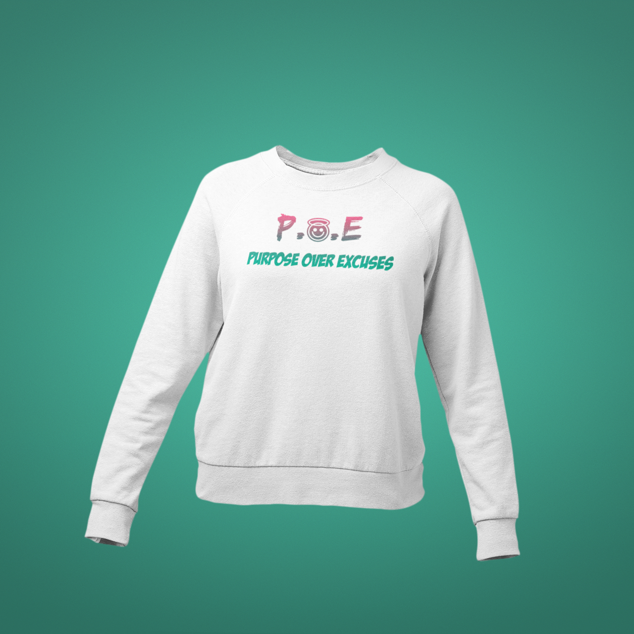 P.O.E Youth Melon Drip Sweatshirt White (special)