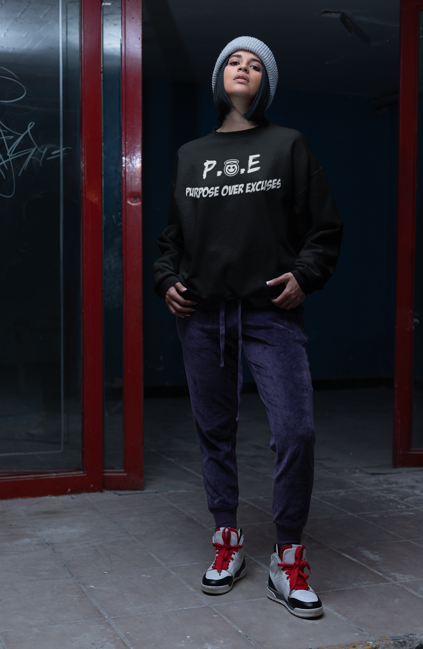 P.O.E Sweatshirt Black Classic