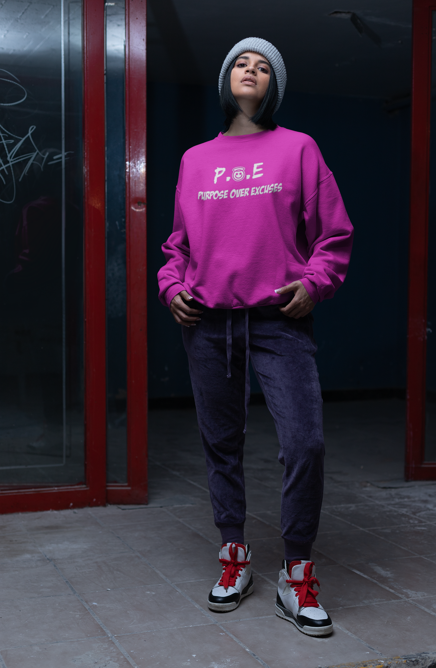 P.O.E Sweatshirt Helicona Pink Classic