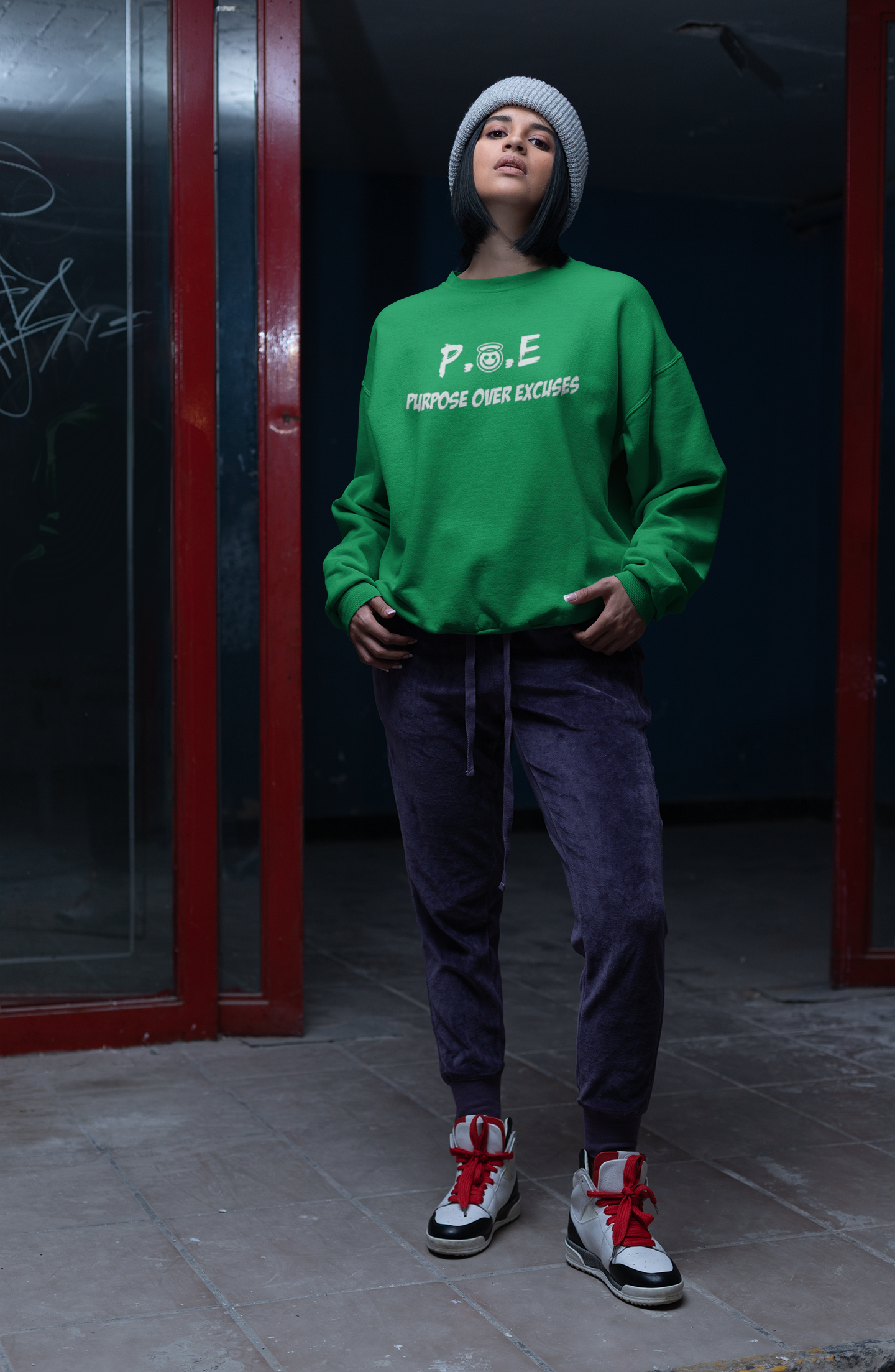 P.O.E Sweatshirt Irish Green Classic