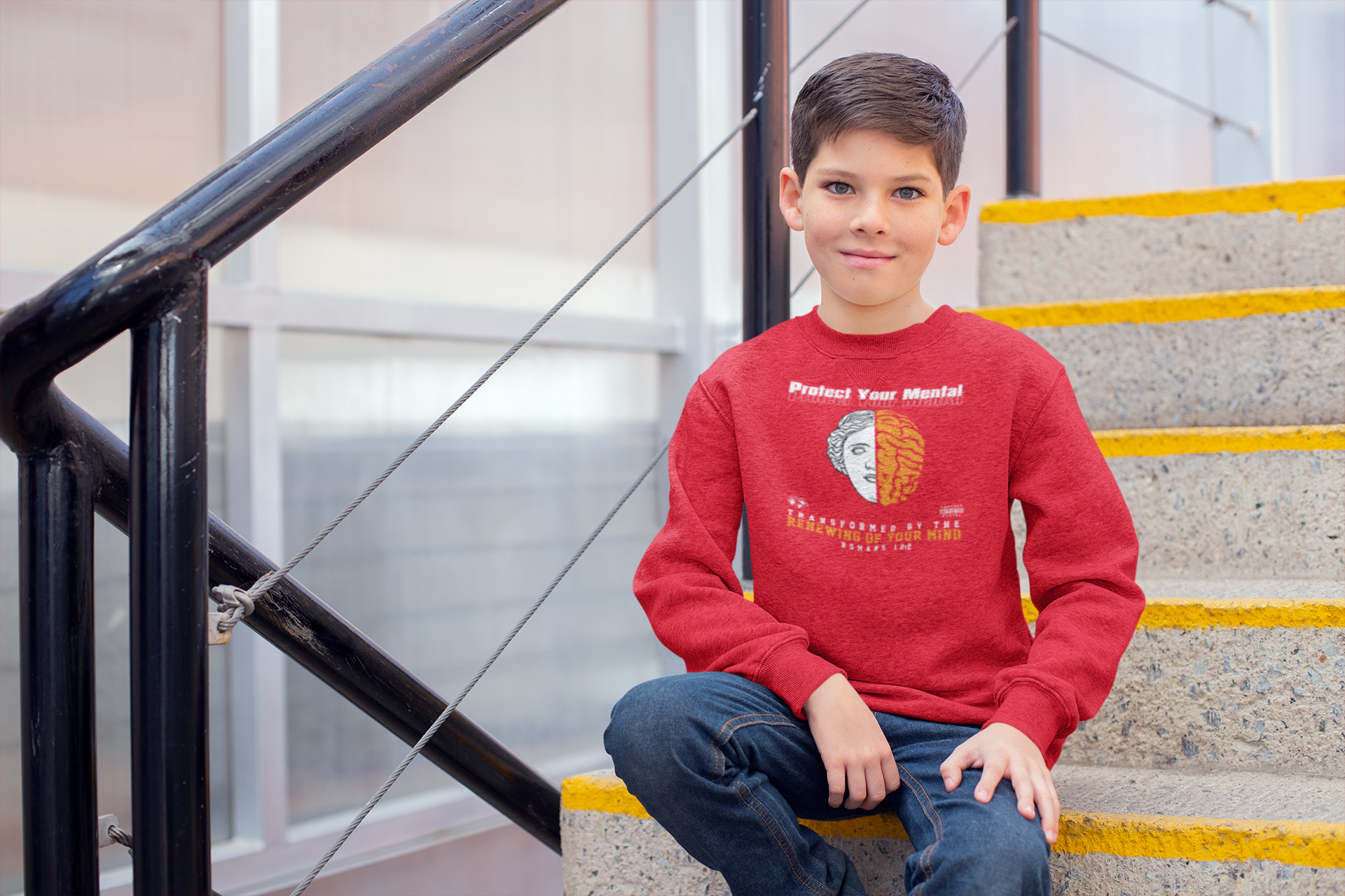 PROTECT YOUR MENTAL YOUTH SWEATSHIRT RED