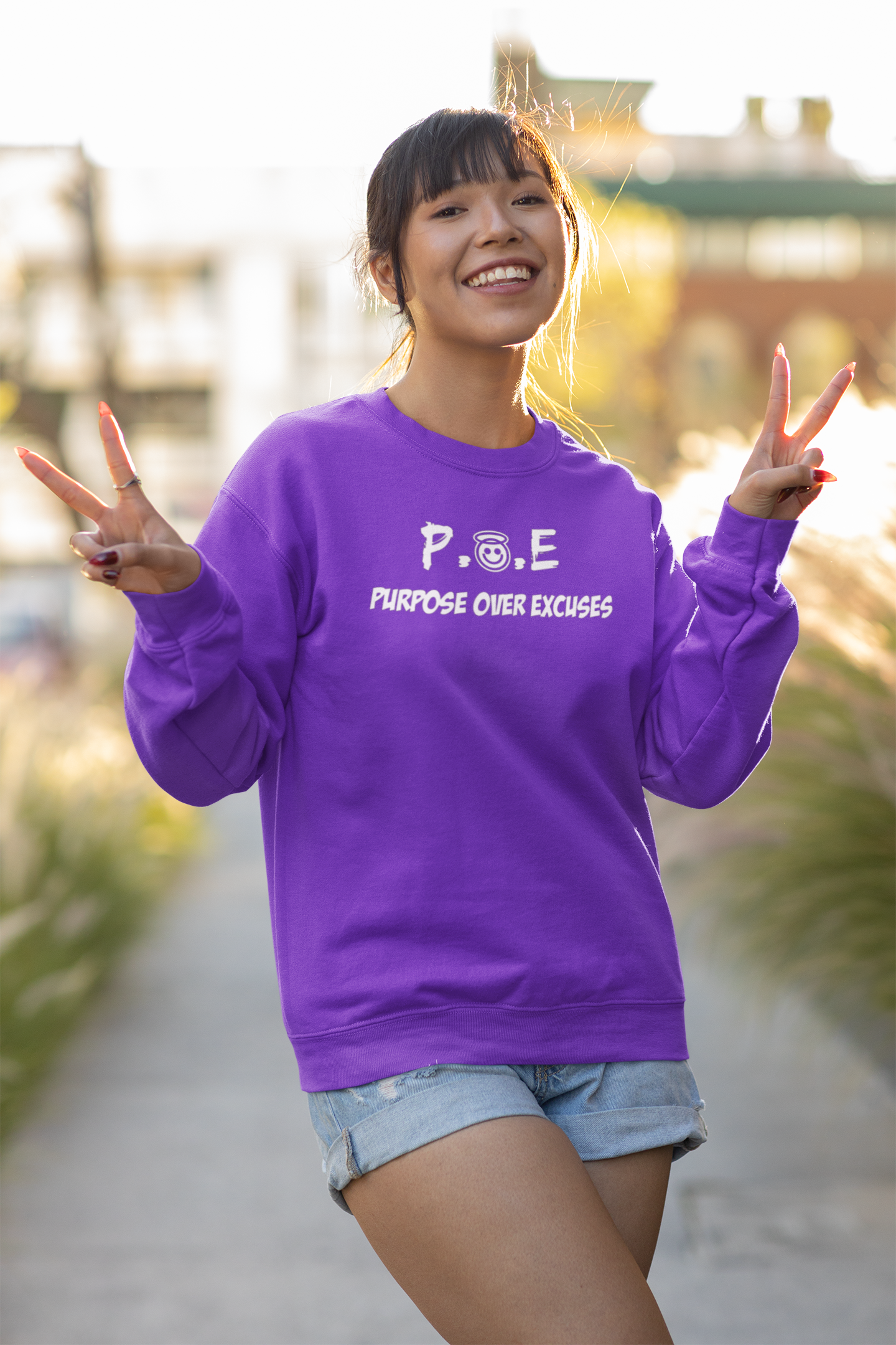P.O.E Sweatshirt Purple Classic