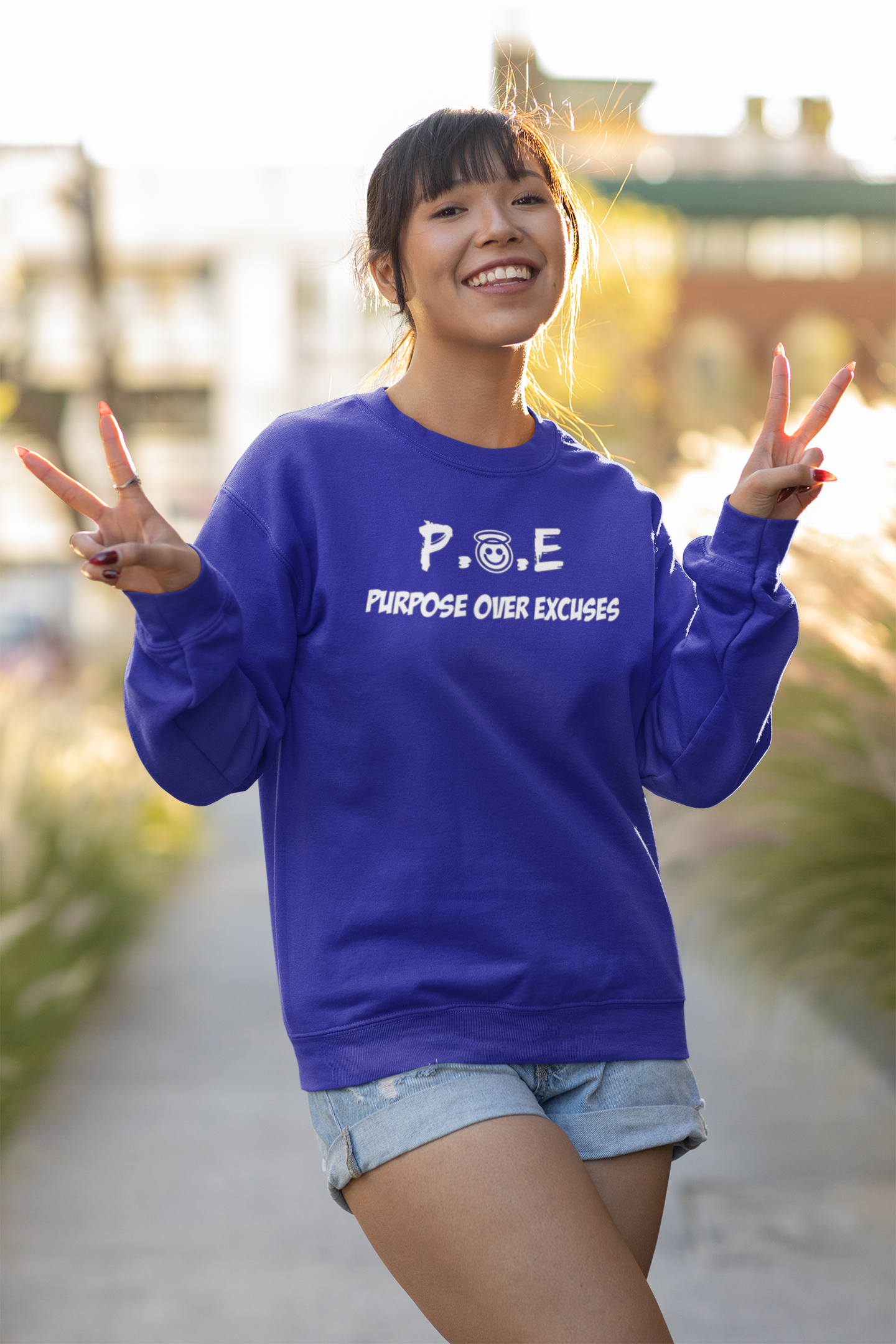 P.O.E Sweatshirt Royal Blue Classic