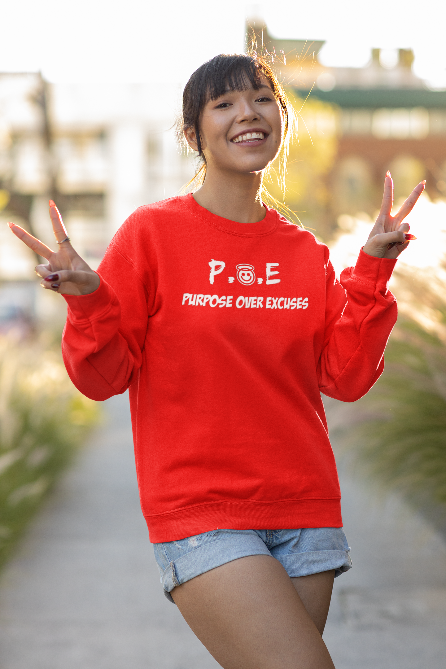 P.O.E Sweatshirt Red Classic