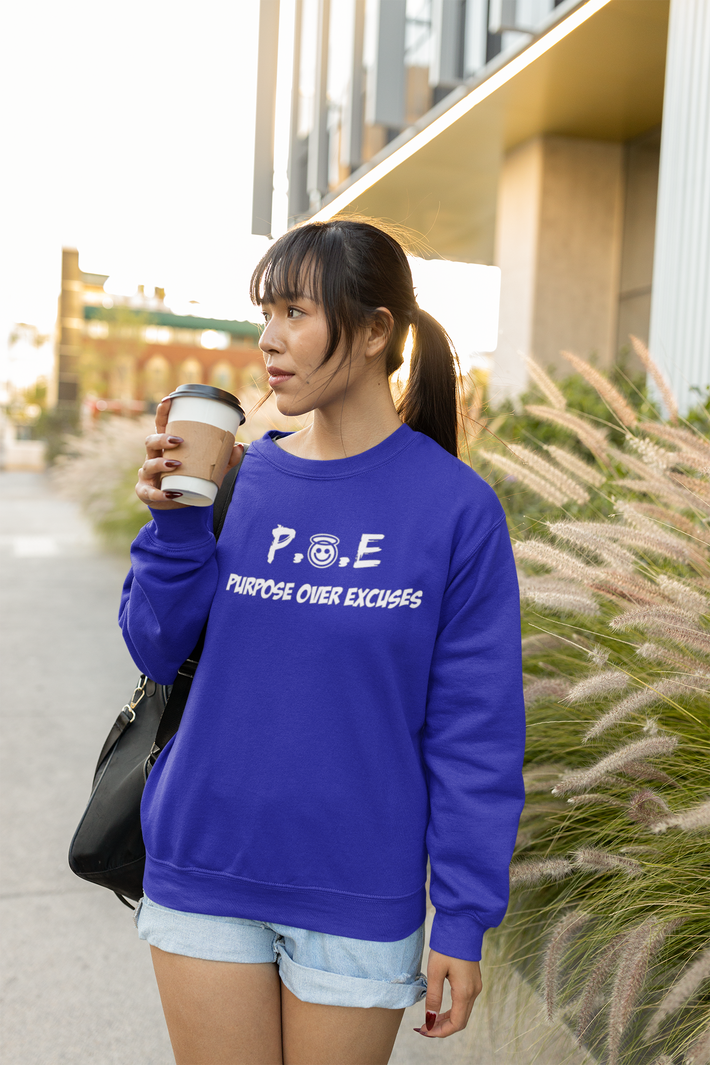 P.O.E Sweatshirt Royal Blue Classic