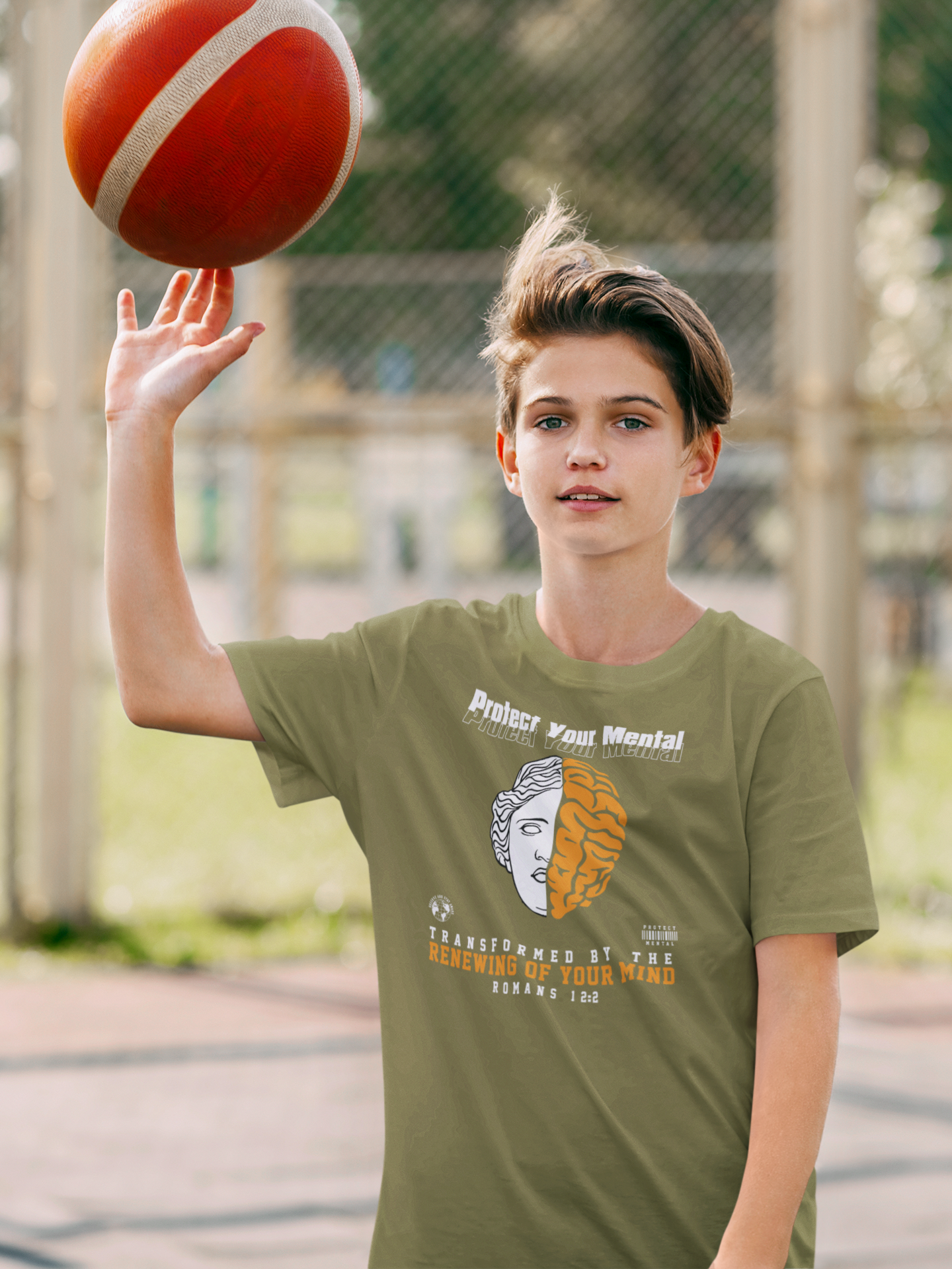 PROTECT YOUR MENTAL YOUTH T-SHIRT OLIVE GREEN