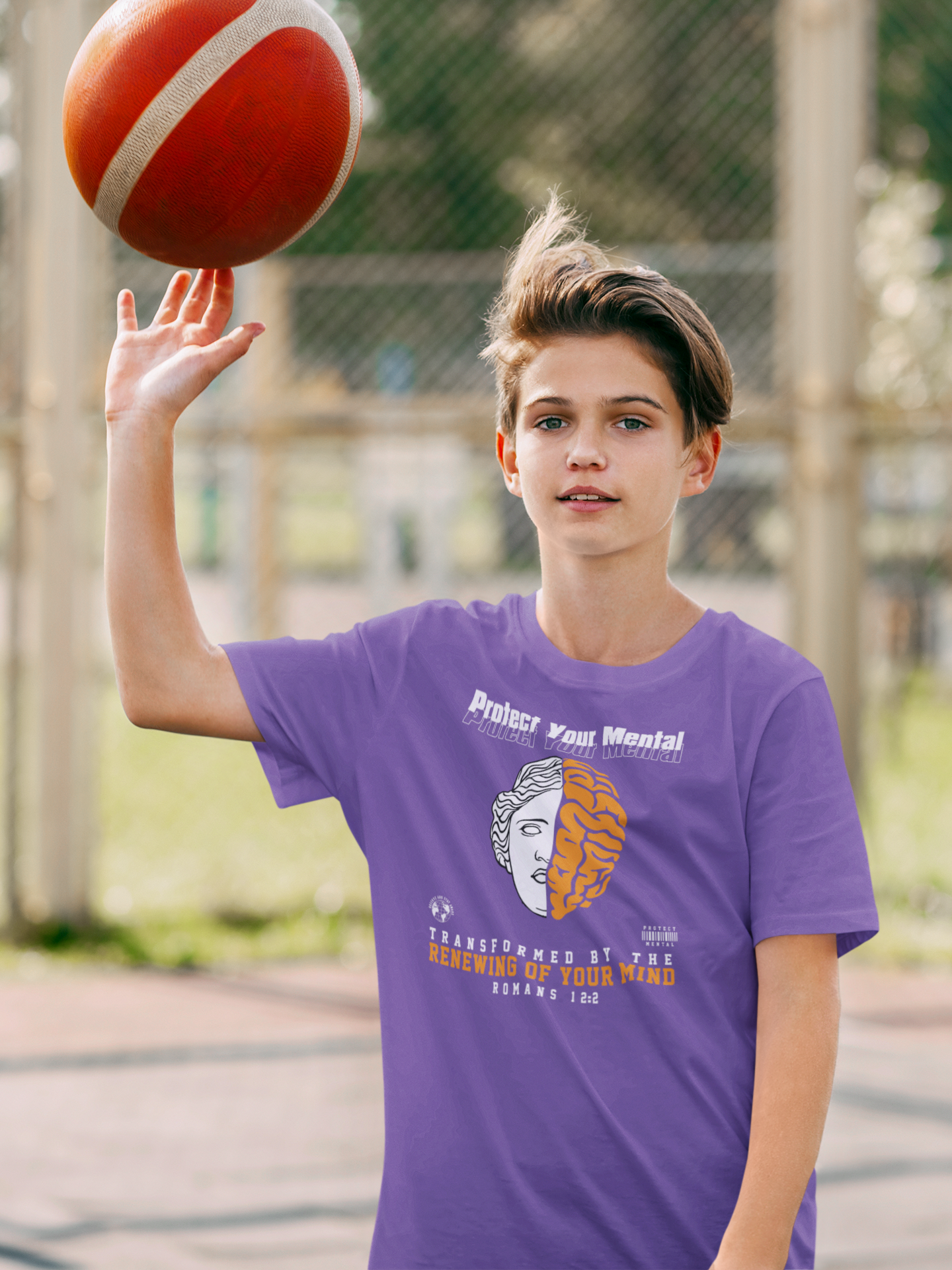 PROTECT YOUR MENTAL YOUTH T-SHIRT PURPLE