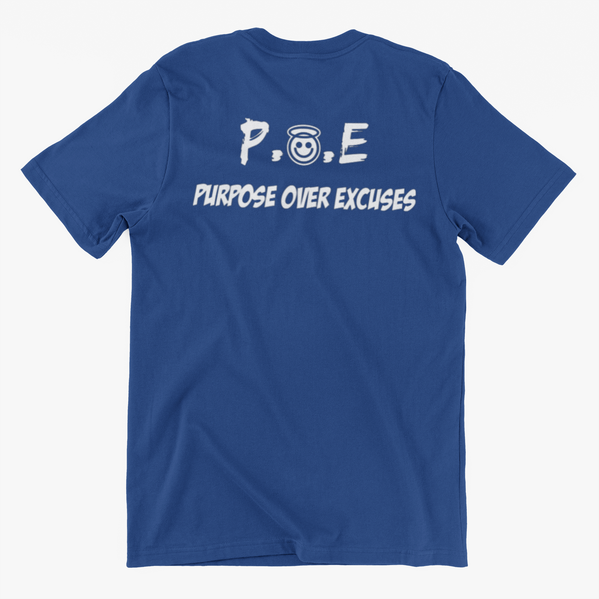 P.O.E ADULT T SHIRT ROYAL BLUE
