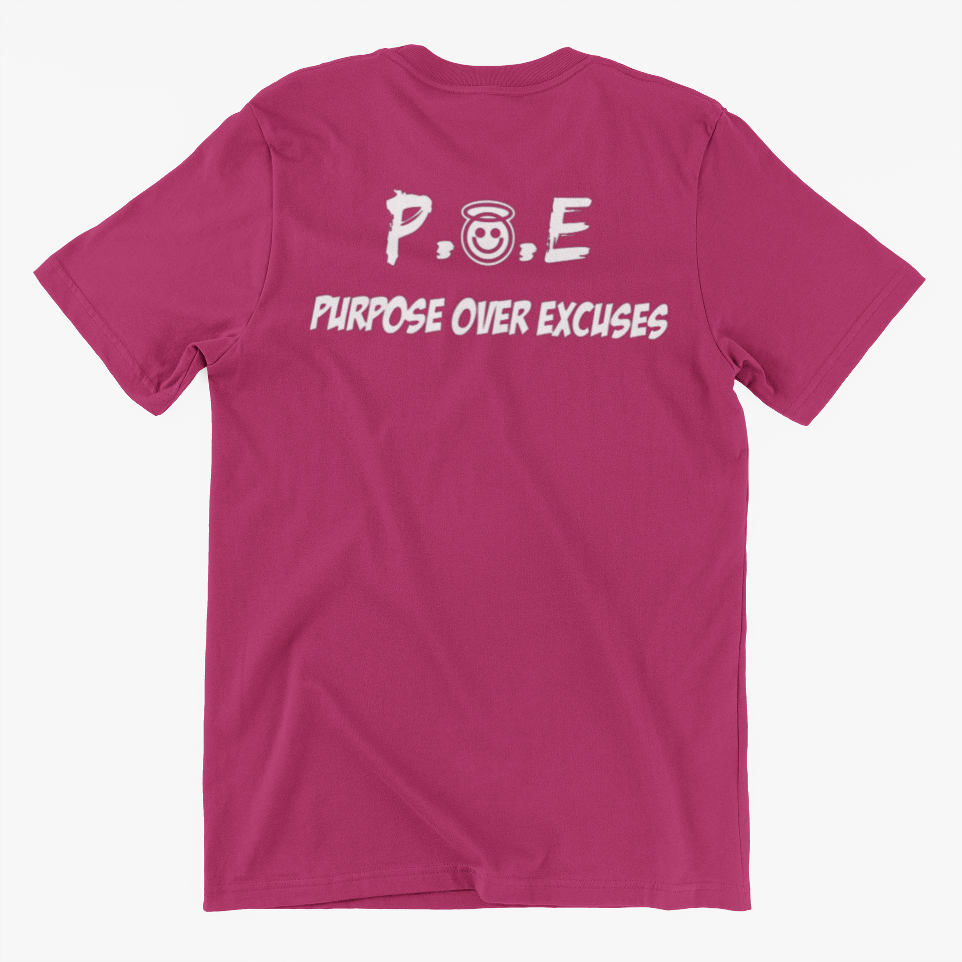 P.O.E ADULT T SHIRT BERRY PINK