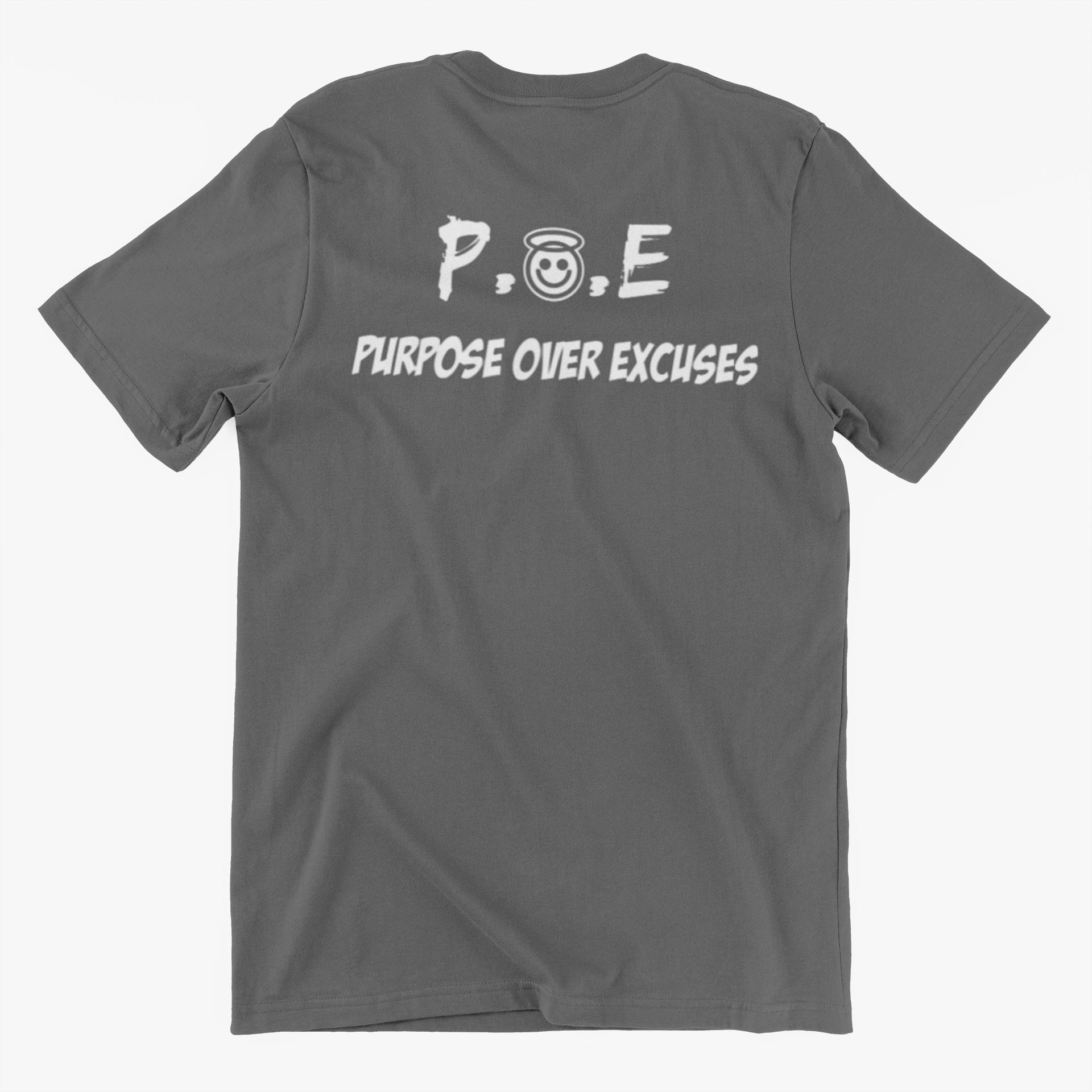 P.O.E ADULT T SHIRT DARK GREY