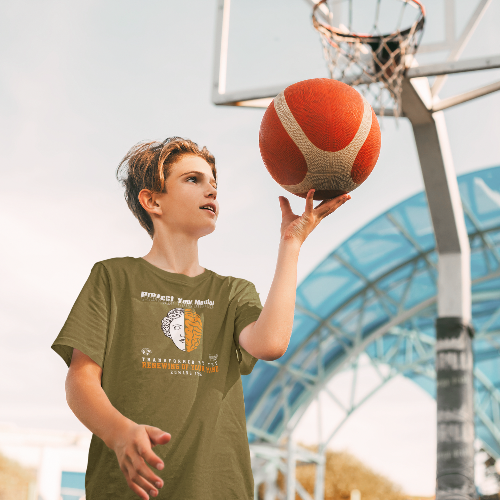 PROTECT YOUR MENTAL YOUTH T-SHIRT OLIVE GREEN