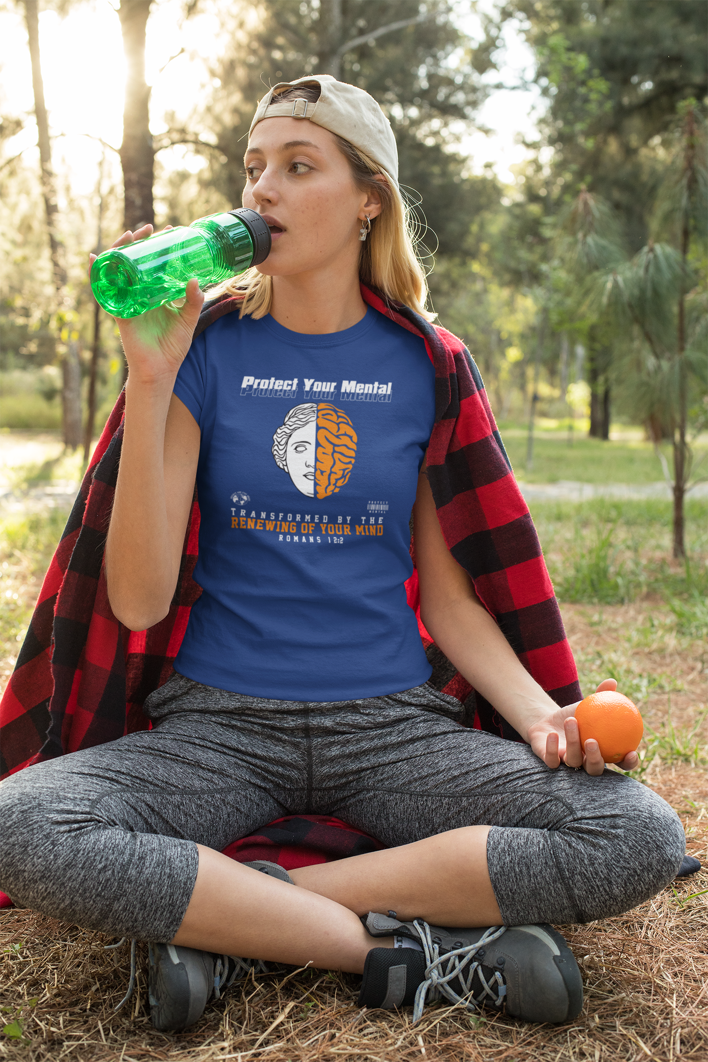 PROTECT YOUR MENTAL ADULT T SHIRT ROYAL BLUE