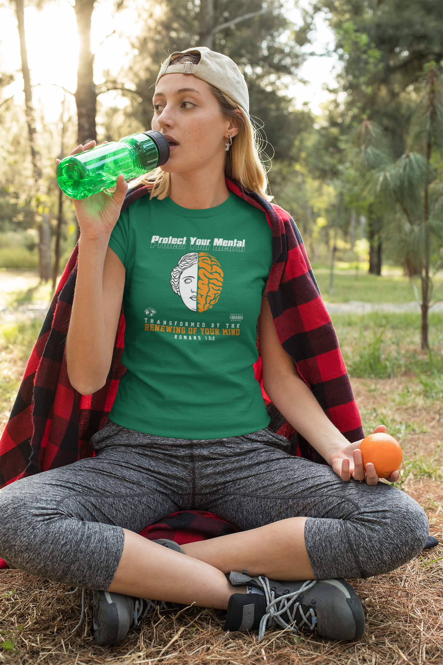PROTECT YOUR MENTAL ADULT T SHIRT EVERGREEN