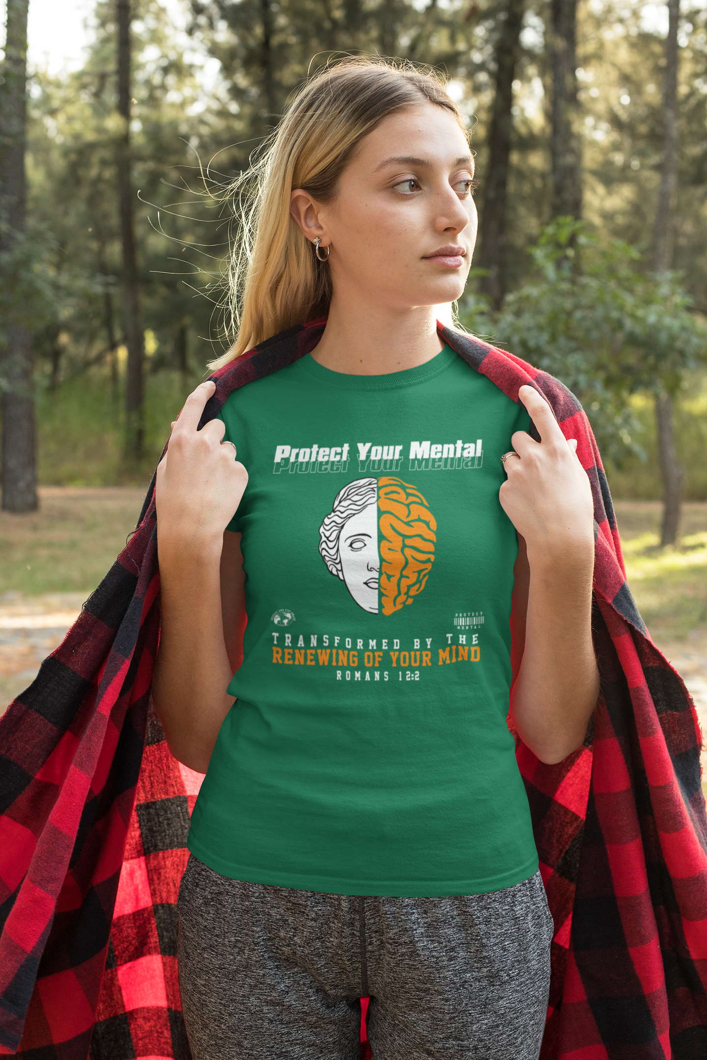 PROTECT YOUR MENTAL ADULT T SHIRT EVERGREEN