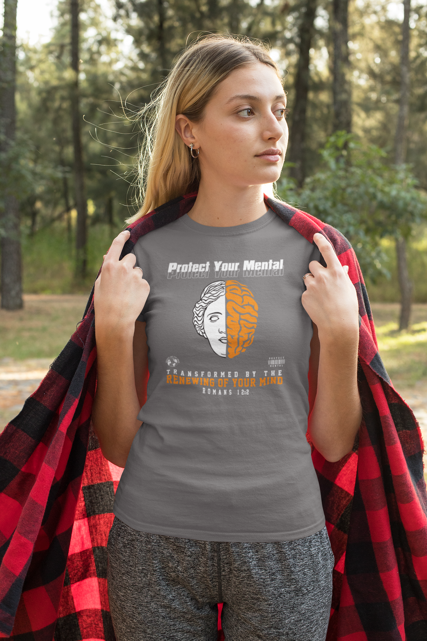 PROTECT YOUR MENTAL ADULT T SHIRT DARK GREY